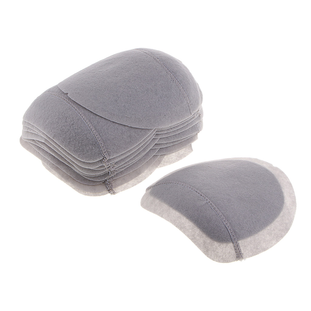 10 Pairs Grey Cotton Shoulder Pads Women Men Coats Jackets Suits Professional Wear Gray Soft Sew-in Padding for Suit Woolen Coat