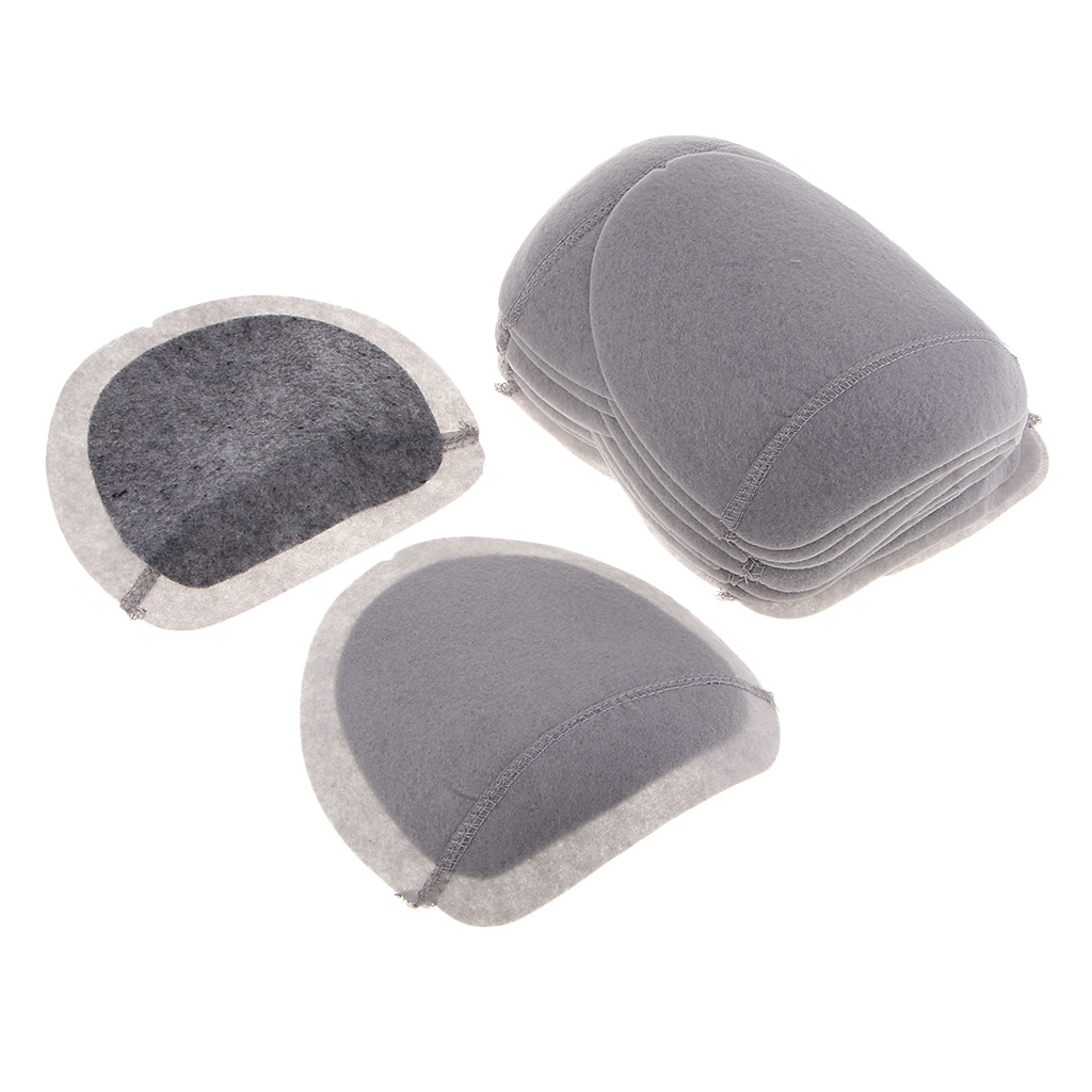 10 Pairs Grey Cotton Shoulder Pads Women Men Coats Jackets Suits Professional Wear Gray Soft Sew-in Padding for Suit Woolen Coat