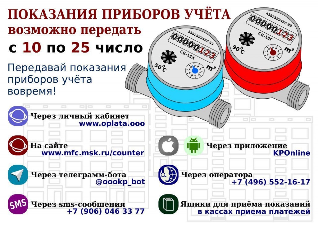 После поверки счетчика воды не передаются показания счетчика в приложении