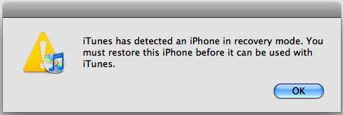 iphone recover mode detected
