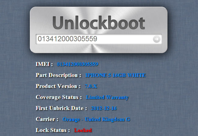 check iphone unlock status