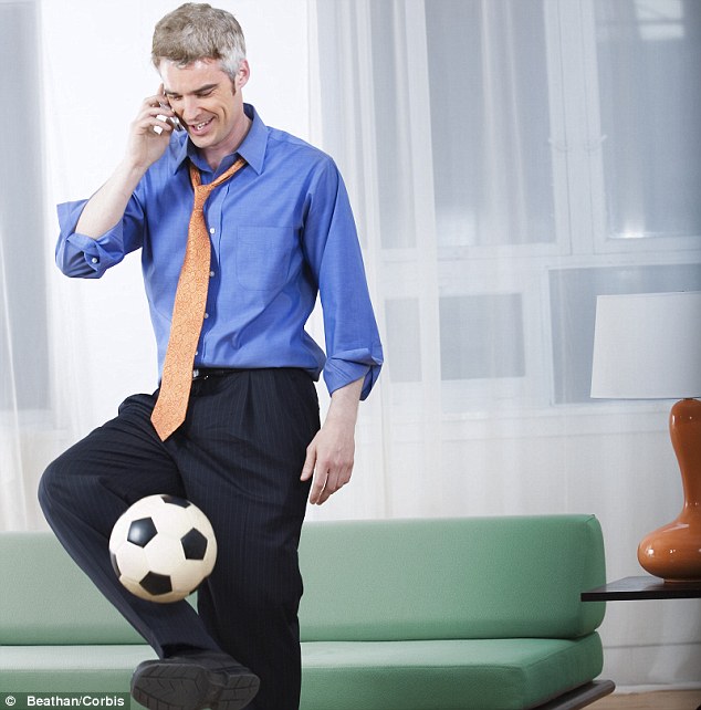When discussing football or their sex lives with mates, men manage to keep talking for 15 minutes