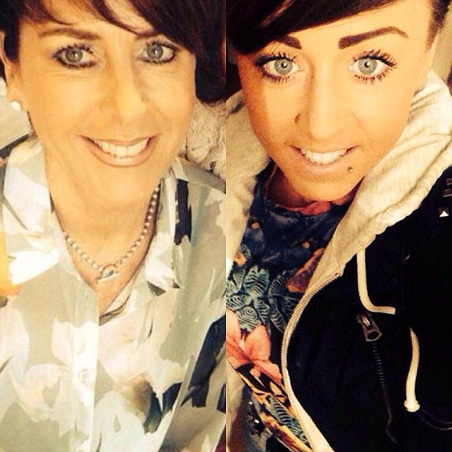 Zoe Broster (right), 22, sent in this picture of her with her 51-year-old mother Marcia