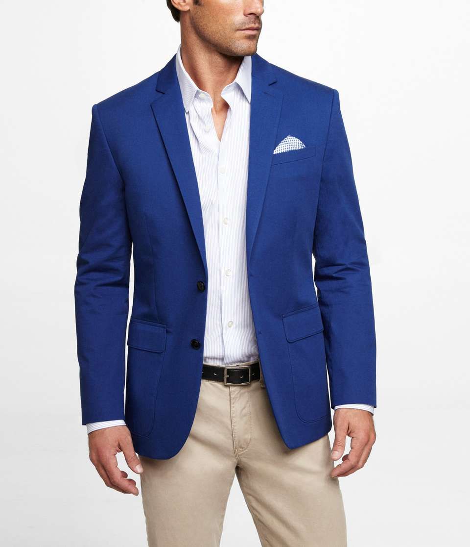 Синий пиджак мужской с чем носить фото