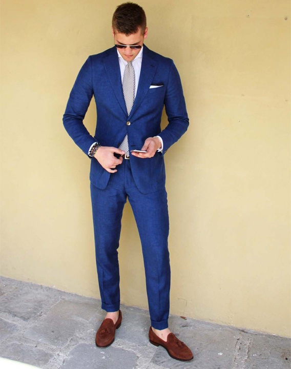 Blue Suit Brown Shoes Combination - Bewakoof Blog