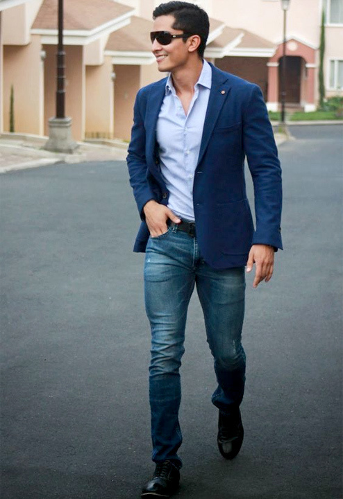 Blue suit with jeans combiantions - Bewakoof Blog
