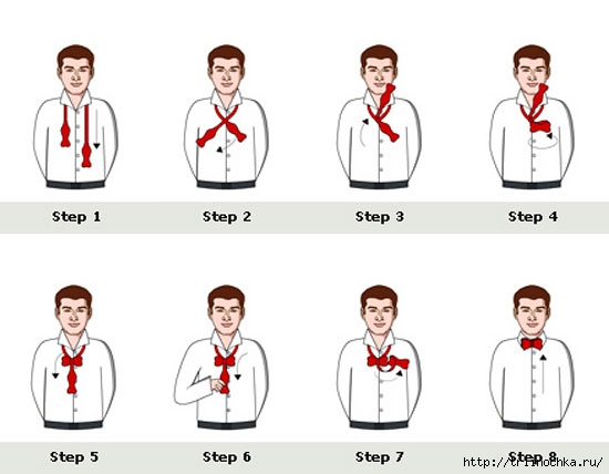 Как правильно завязать бабочку: Как завязать галстук-бабочку - схема и инструкция с фото