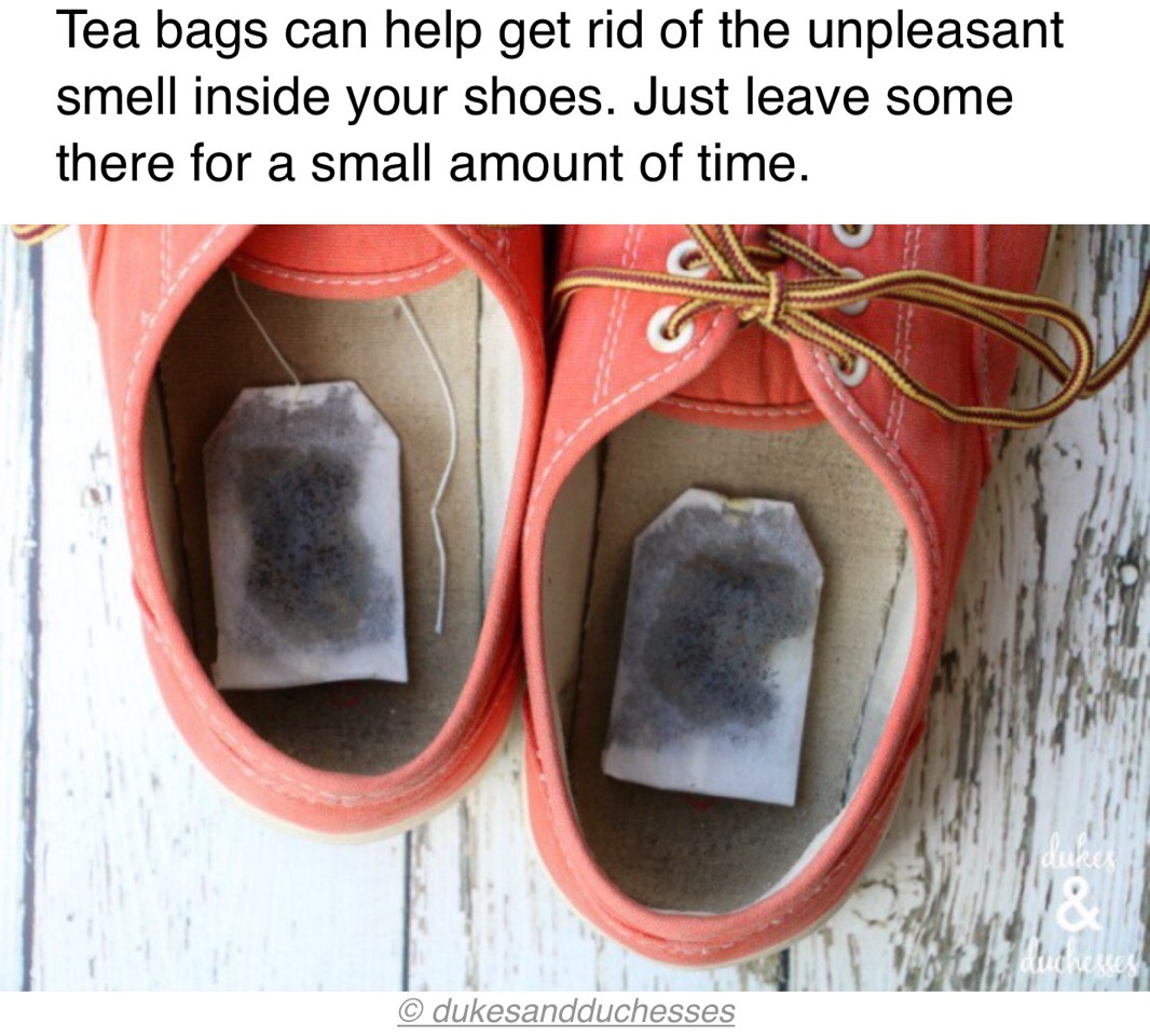 Как убрать запах из обуви с помощью чайных пакетиков: На ночь положите в обувь пакетики чая. Эффект вас приятно удивит. | Интересно и полезно