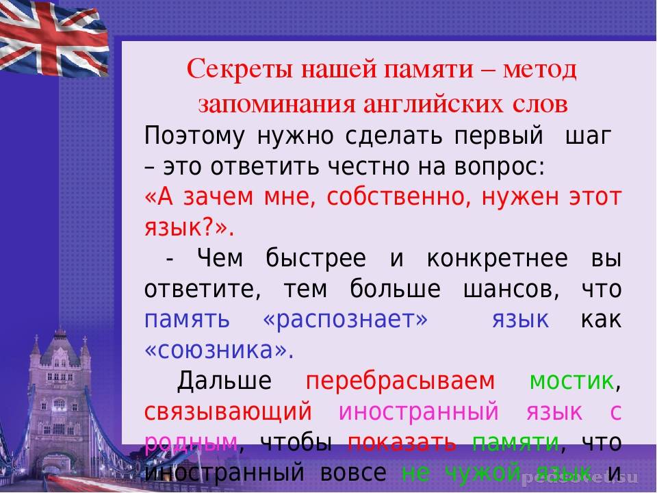 Как выучить английские слова быстро: как быстро выучить английские слова