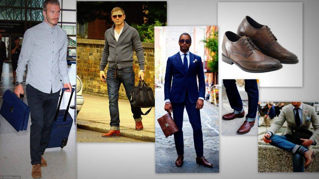 С чем носить коричневые туфли мужчинам