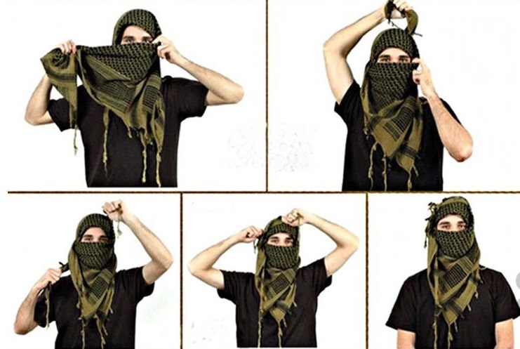Арафатка как носить мужчине: варианты шарфов. Как правильно завязать арафатку на шее?