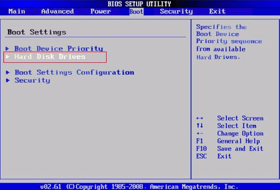 Hard Disk Drives в AMI BIOS