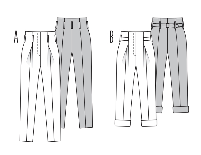 Описание внешнего вида мужских брюк: С иголочки!: Обработка брюк: описание внешнего вида