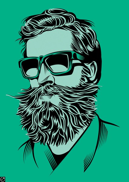 Чувак с бородой и очками: Чувак с бородой и очками