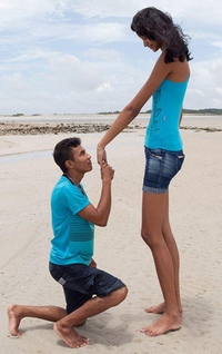 Высокие парни и невысокие девушки: «Парни предпочитают девушек высокого или низкого роста?» – Яндекс.Кью