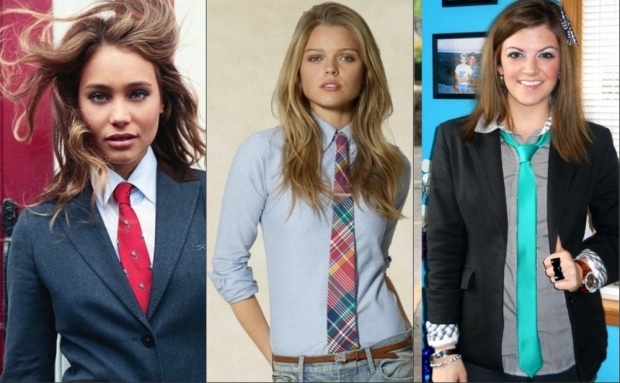 Как носить галстук носить фото: Мужской галстук в женском гардеробе