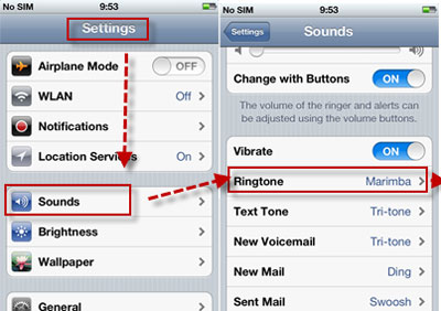 set ios custom ringtone on iphone