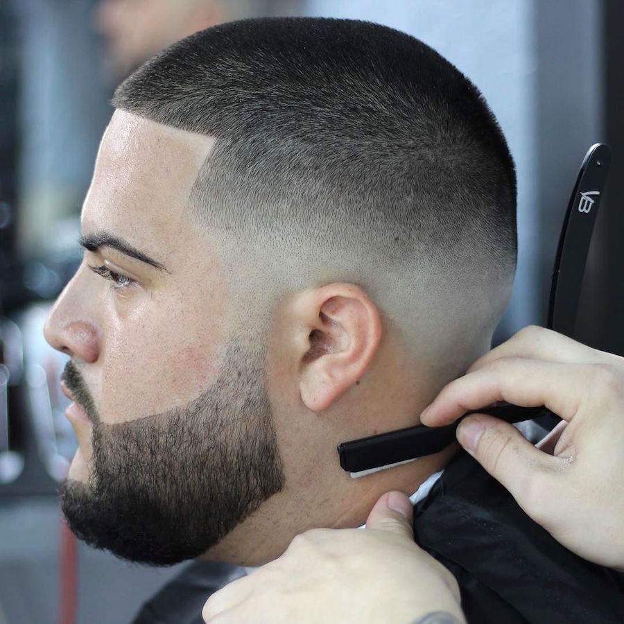 stevetrujillo_and short mens haircut super clean fade