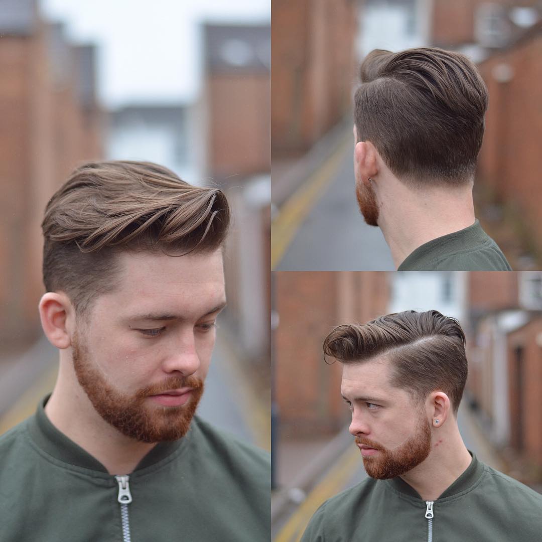 side part hairstyle for men