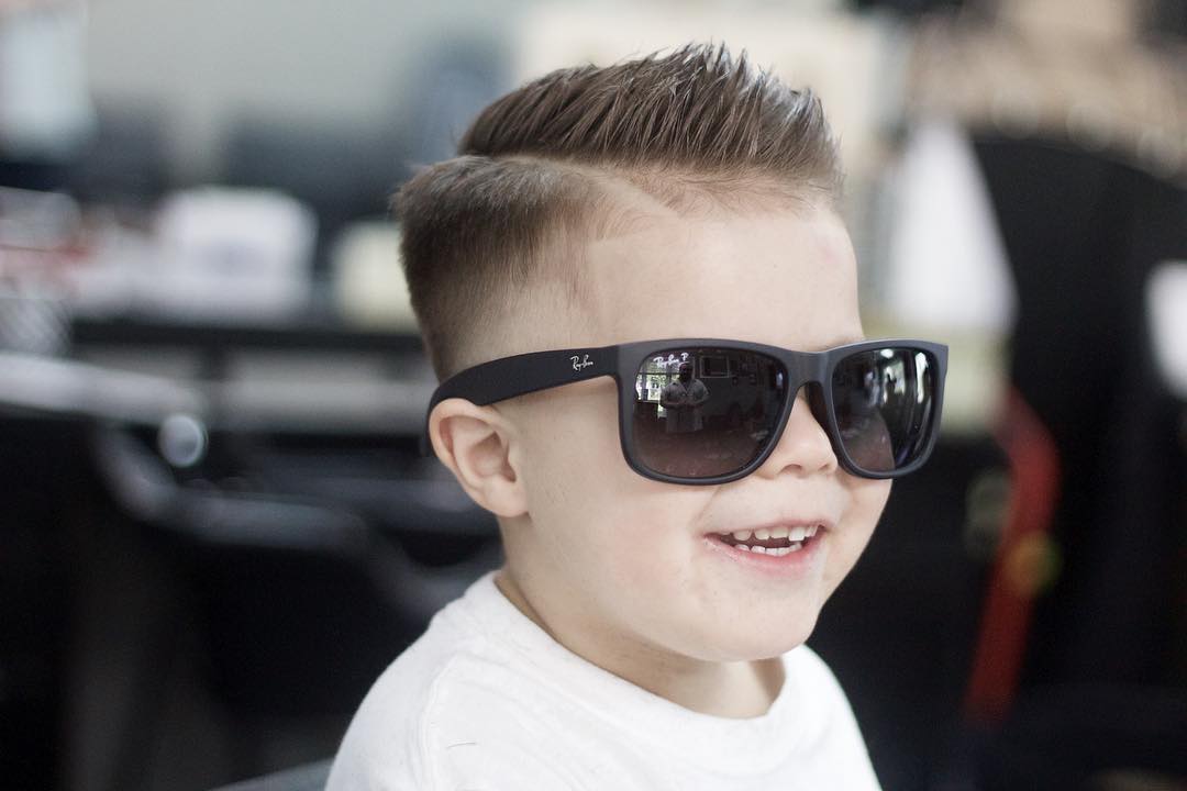 Side part haircut for boys