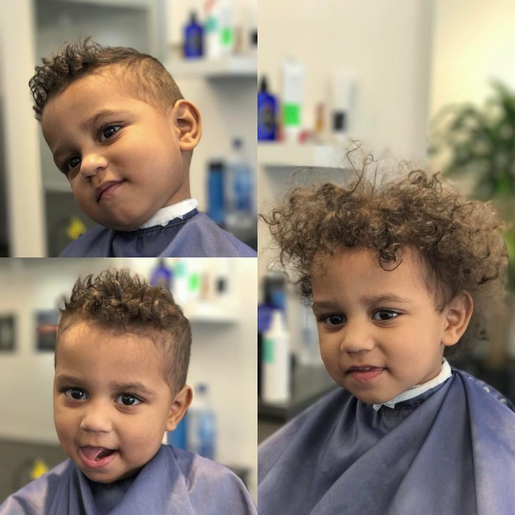 Curly hair toddler boy haircut