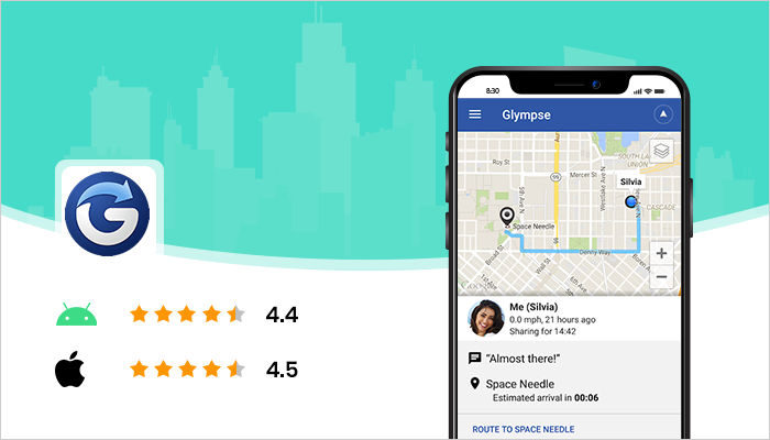 Glympse - Best Location Tracking Apps