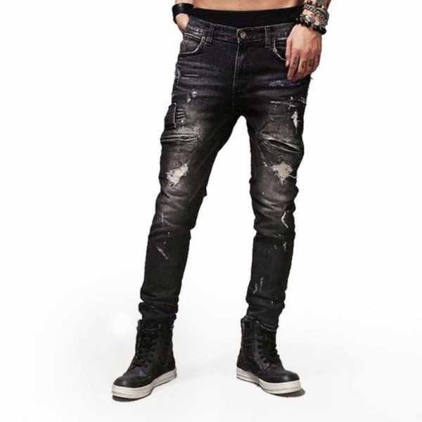 Черные джинсы порванные – с чем носить, с порванными коленями