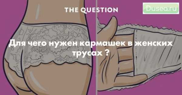 Для чего на трусах карман – Для чего нужен кармашек внутри женских трусов? - Мода и стиль