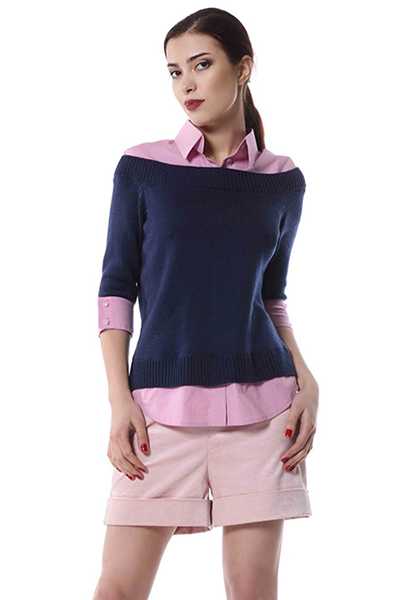 Как называется кофта с рубашкой – обманка, как носить, как называется, короткий свитер и рубашка