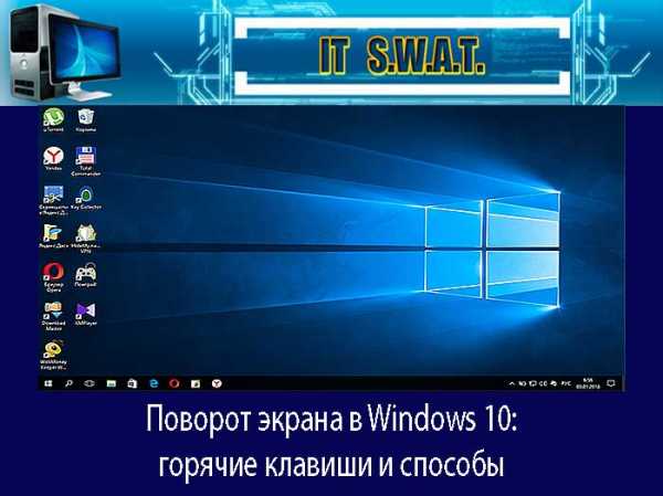 Как повернуть экран на ноутбуке windows 10 – Перевернулся экран на ноутбуке с Windows 10: как исправить