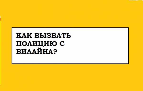 Как с мобильного вызвать полицию билайн – Как вызвать полицию с Билайна