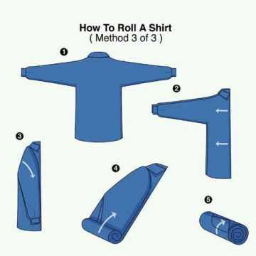 Как сложить в дорогу рубашку – Как сложить рубашку чтобы она не помялась в сумке, проверенные способы