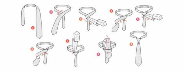 Как завязать галстук пошагово двойным узлом – пошаговая инструкция с фото и видео