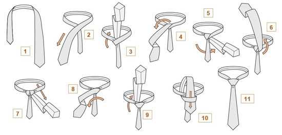 Как завязать маленький галстук – фото + видео и инструкция