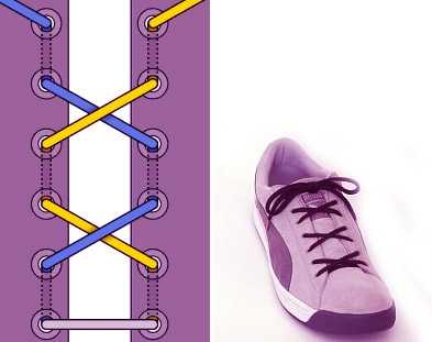 Как завязать прикольно шнурки на кедах – . , , ...