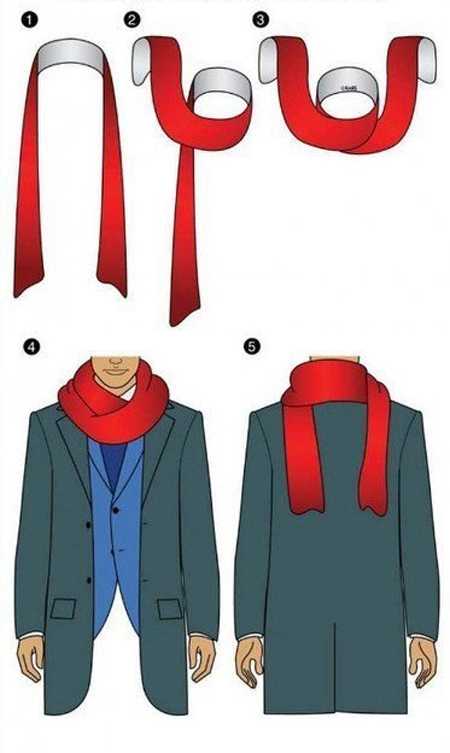 Как завязывать парню шарф – Как завязать шарф мужчине - 6 способов