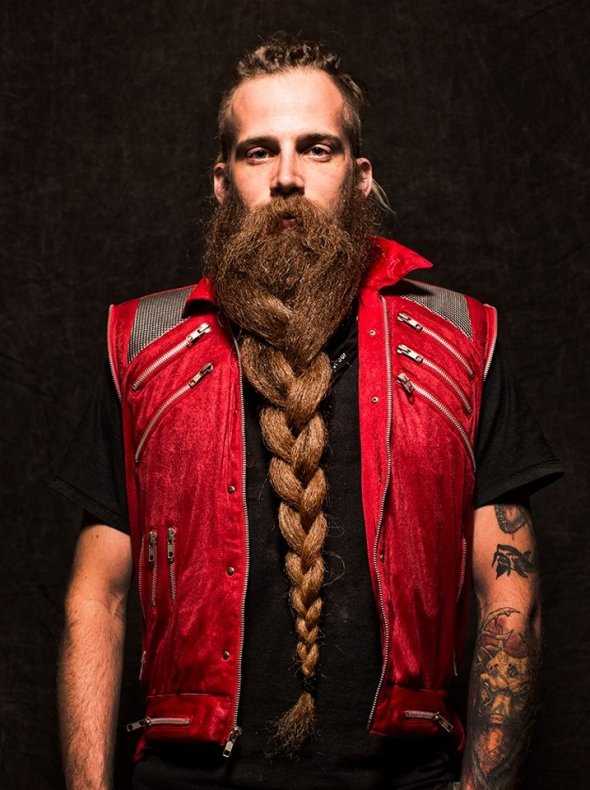 Косички на бороде – как заплести и какие бывают виды