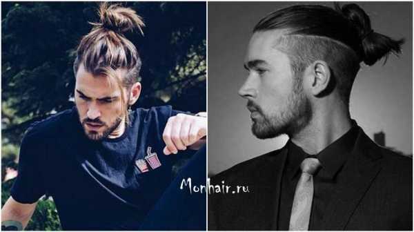 Мужской хвост – Мужская прическа с хвостиком на затылке, макушке, Top Knot