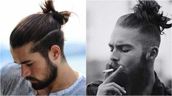 Мужской хвост – Мужская прическа с хвостиком на затылке, макушке, Top Knot