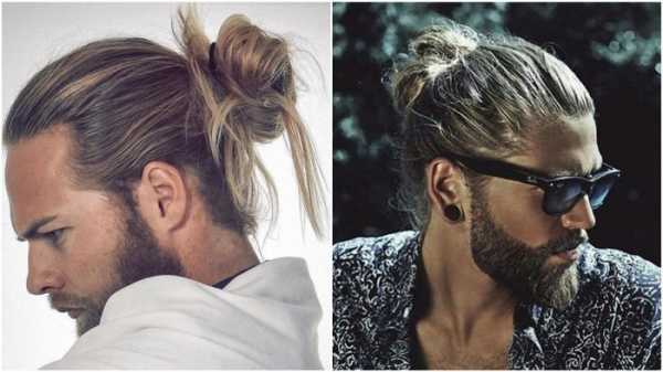 Мужской хвост – Мужская прическа с хвостиком на затылке, макушке, Top Knot