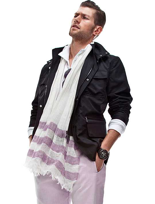 Мужской шарф стильный – брендовые шарфы осень-зима, как модно повязать