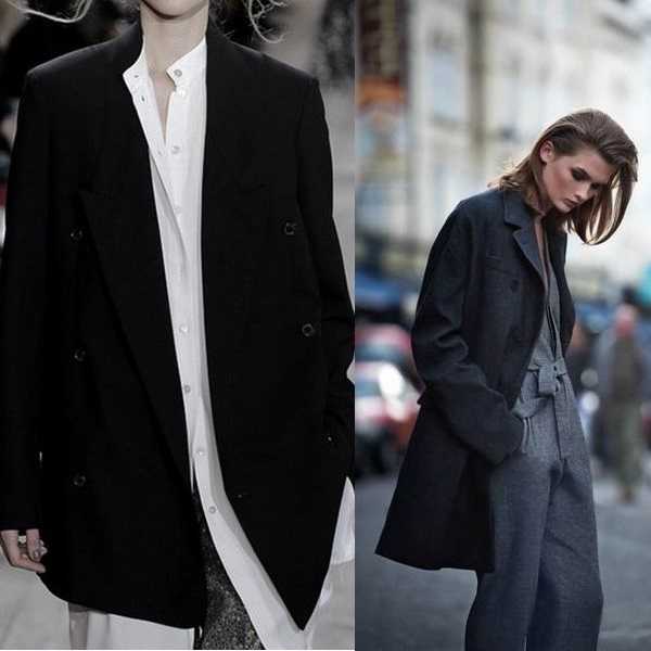 Пиджак длинный – как правильно сочетать и кому подходит