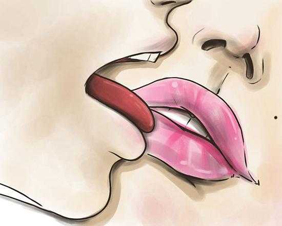 Подруги целуются в губы и с языком – девушки целуются с языком - Видео