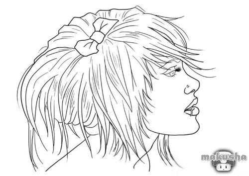 Прически женские нарисованные – Рисунки красивых причесок - YouLoveIt.ru