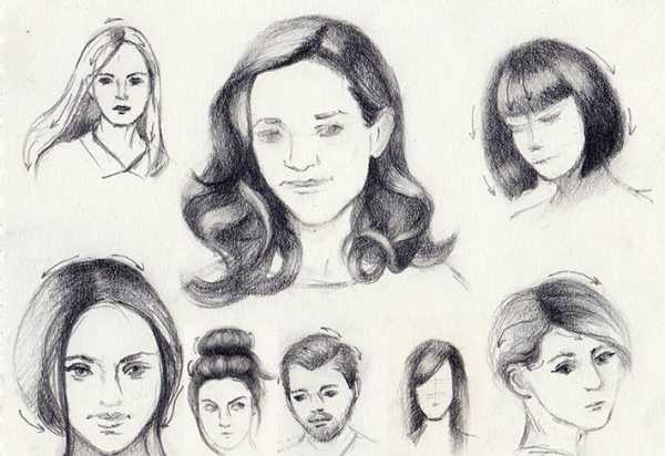 Прически женские рисунок – Каталог женских стрижек. 100 красивых фото