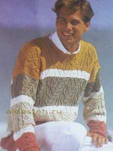 Пуловеры для мужчин – Схемы вязания свитеров спицами для мужчин на Verena.ru