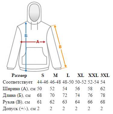 Размер мужских толстовок таблица – Размеры мужских толстовок (таблицы размеров)