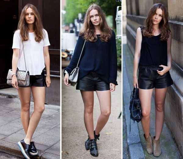 С чем носить черные шорты – С чем носить черные шорты? Модные луки (409 фото) | Женская мода