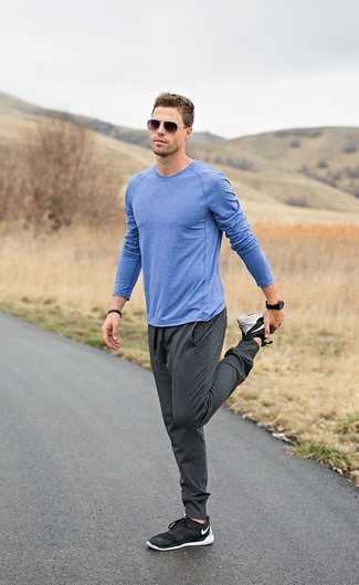 С чем носить серые штаны мужские спортивные – Мужские серые спортивные штаны (35 фото)