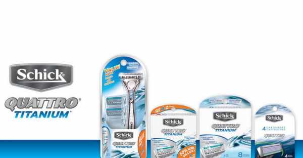 Schick кассеты – Кассеты Schick Quattro Titanium - купить в Москве по выгодной цене